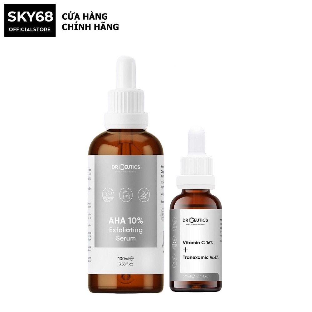 Combo 2 sản phẩm giúp làn da sáng đẹp, ngăn ngừa lão hoá drceutics
