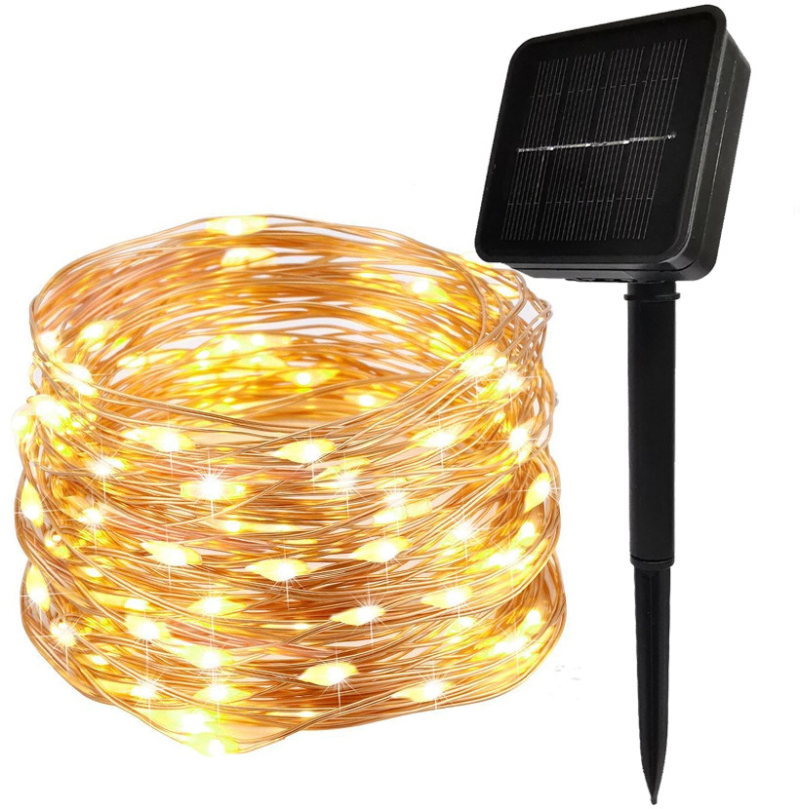 solar powered rope christmas lights