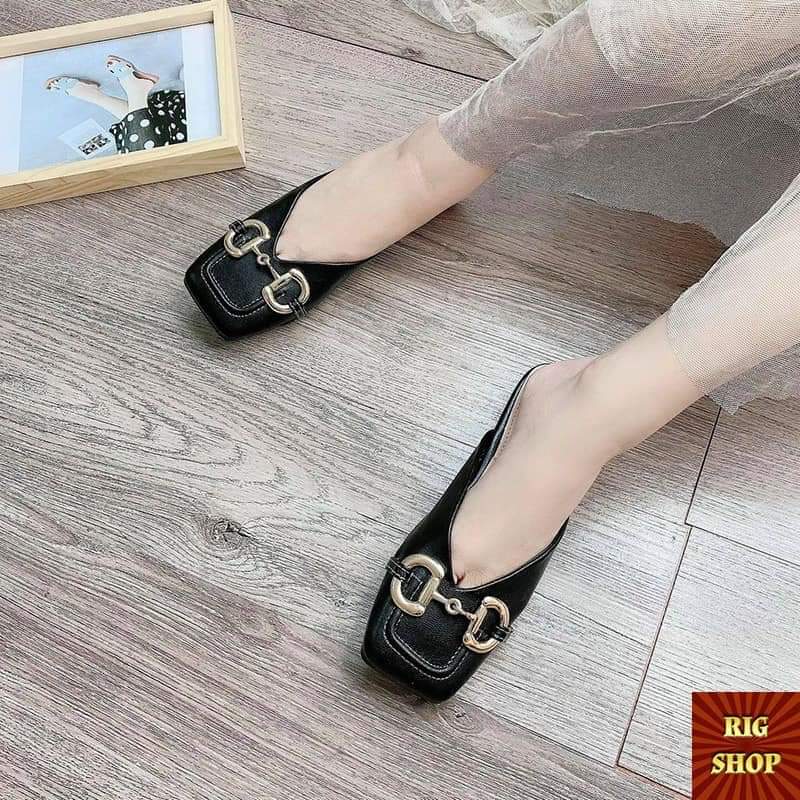 Giày búp bê sục cg cho mùa hè NƠ trơn