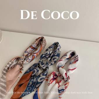 Khăn lụa, khăn vuông họa tiết bandana De Coco