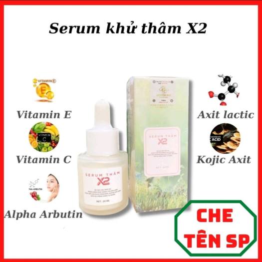Serum khử thâm X2 Huyền Phi chính hãng, tri thâm nách, mông, bẹn, body cho da trắng sáng tự nhiên