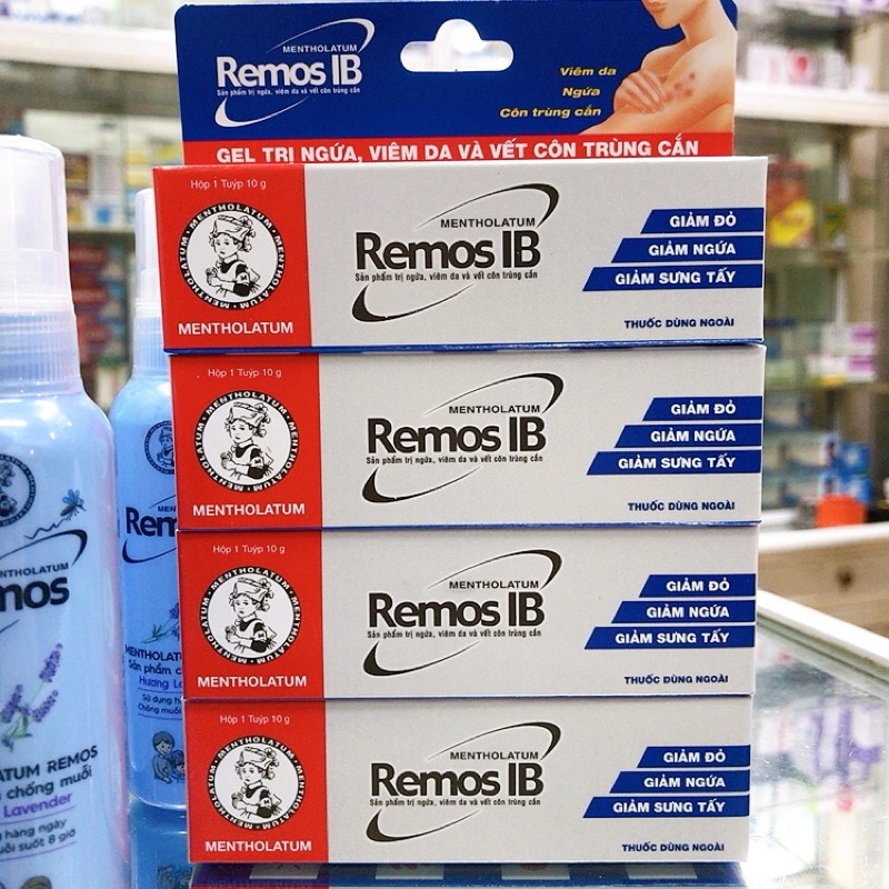REMOS IB kem bôi ngứa, viêm da và vết côn trùng cắn tuýp 10g