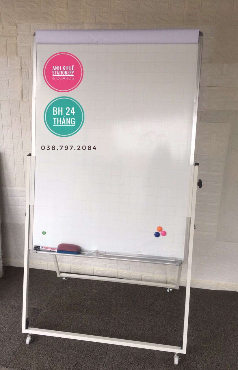 BẢNG FLIPCHART CHÂN GẤP KT:90X120CM - KÈM QUÀ TẶNG