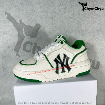 Giày MLB Chunky Liner NY Xanh Sneaker Thể Thao Cao Cấp cho Nam Nữ