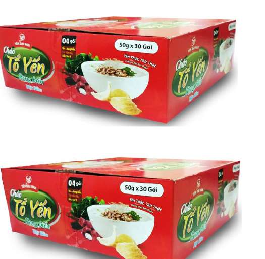 Thùng 30 gói cháo tổ yến rong biển thịt bằm -cháo yến