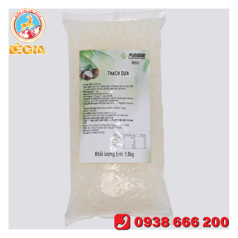 Thạch dừa Dedu Đài Loan hạt nhỏ ăn liền 1.5kg