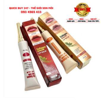 Son Dưỡng Môi Kích Màu Dưỡng Sau Xăm Collagen Lip Balm USA - Dưỡng Kích Màu Collagen Lip Balm USA 15g - Son Dưỡng Kích Màu Môi Collagen Lip Balm Làm Mềm Mại, Căng Bóng, Làm Đậm Màu Sau Phun Xăm 15g