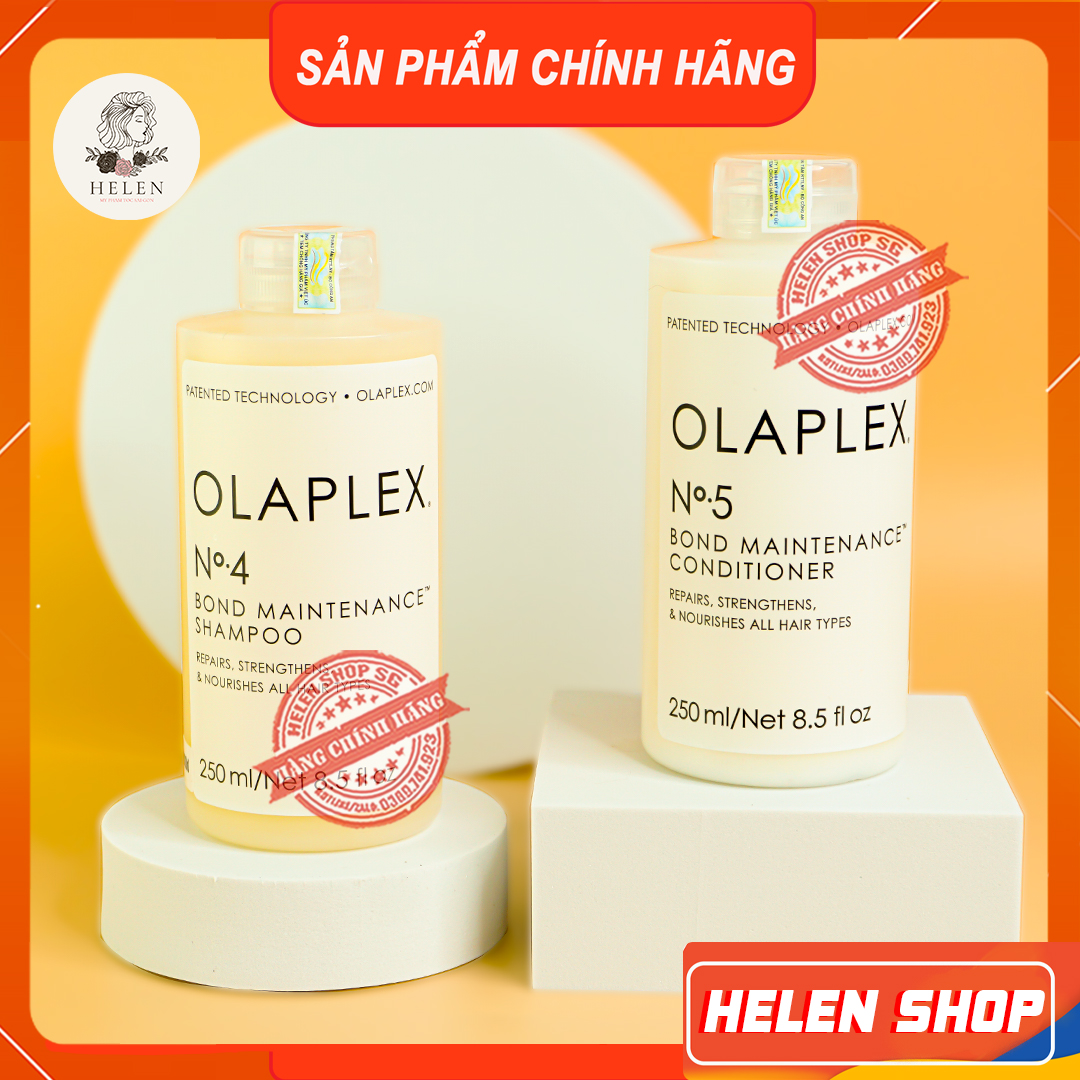 Bộ dầu gội xả olaplex no.4 và no.5 cao cấp 250ml | hàng chính hãng