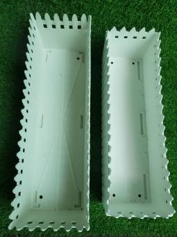 Chậu Hàng Rào nhựa trắng size lớn nhất