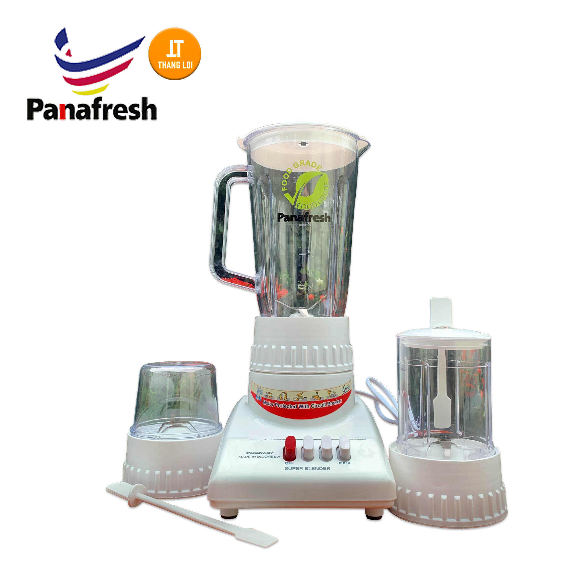 Máy Xay Sinh Tố Panafresh MS 989 công suất 450W - Máy xay 3 cối indonesia máy xay cối nhựa đa năng
