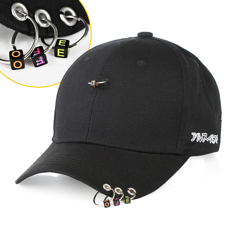 Nón mũ kết xí ngầu phối khoen style hàn - requane