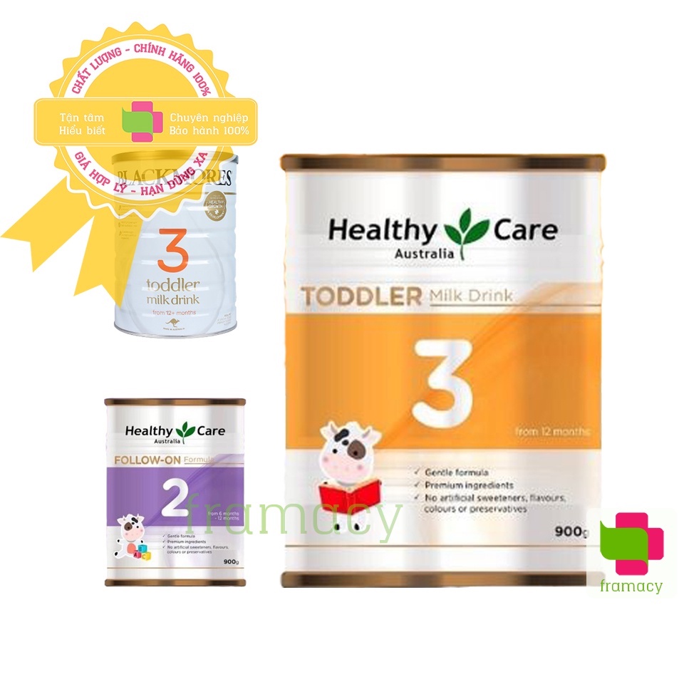 Sữa bột công thức Blackmores/sữa Healthy Care Úc số 1, 2, 3 cho bé 900g