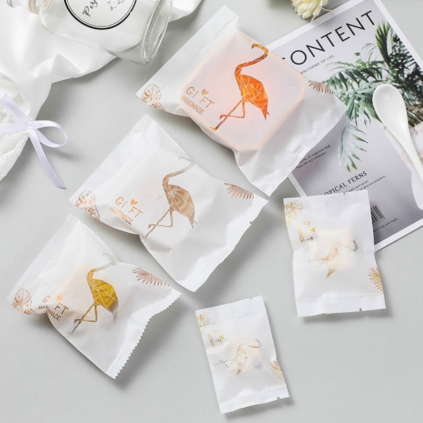 Túi đựng kẹo nougat kẹo dẻo set 100 túi đựng bánh