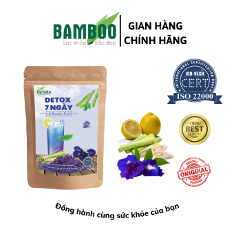 Trà detox chanh sả hoa đậu biếc bamboo - 7 gói
