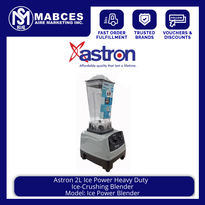 Astron Ice Power Heavy Duty Ice-Crushing Blender (1500W) (2L Capacity) —  Astron Appliances PH