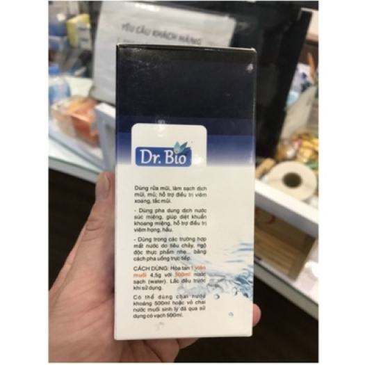 Viên Muối Sinh Lý Dr.BIO Dùng Làm Nước Xúc Miệng Hằng Ngày Tiện Lợi Hiệu Quả