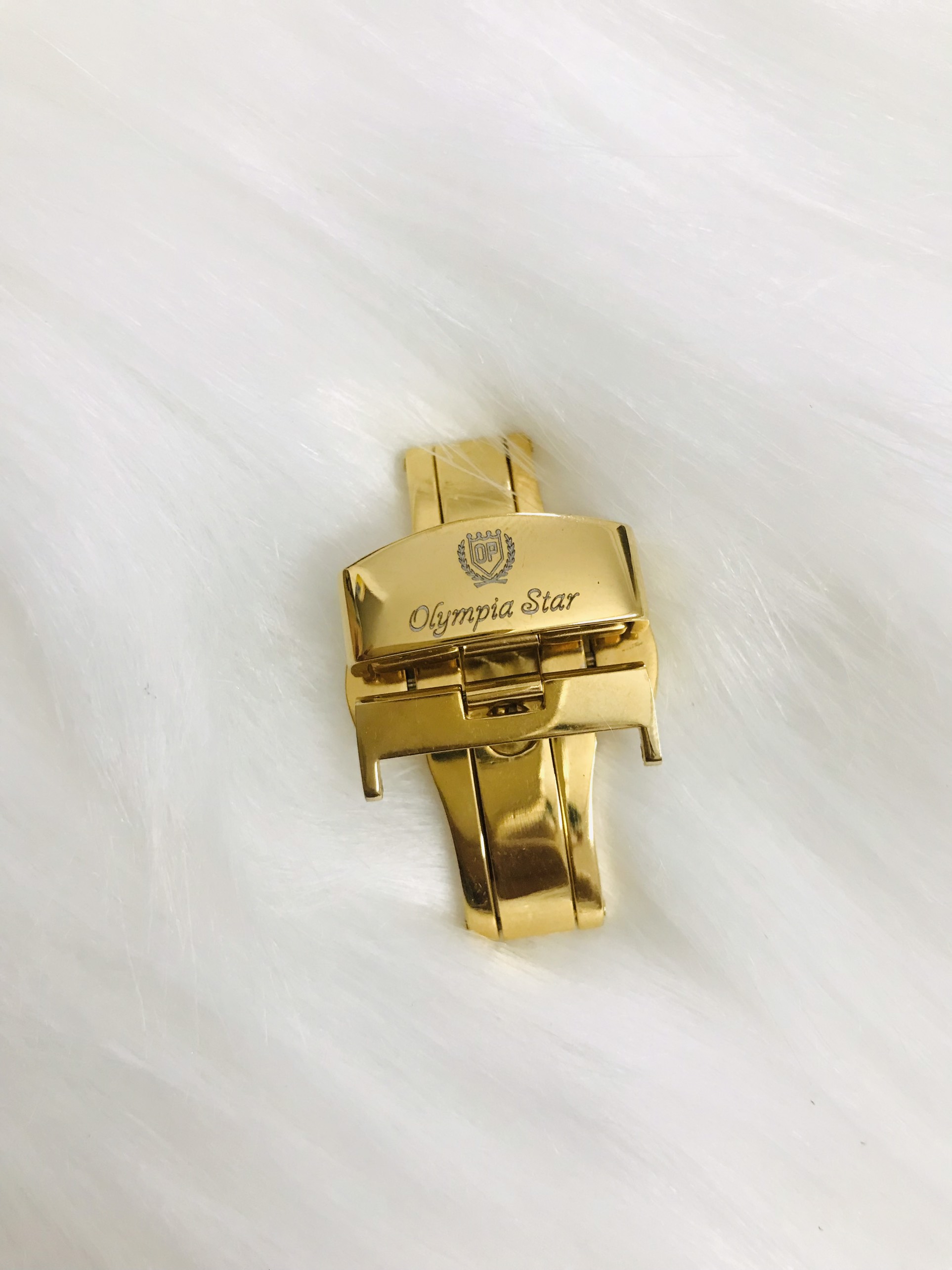 Khóa bướm khắc logo Olympia Start