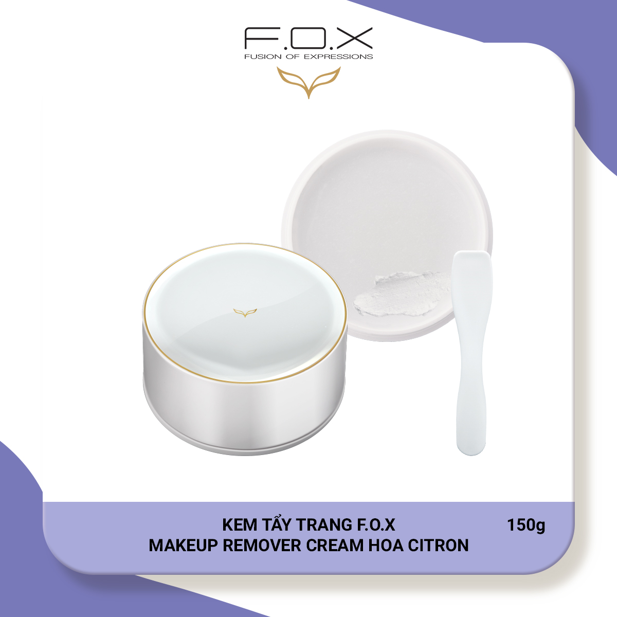Kem tẩy trang fox makeup remover cream hoa citron 150g - fox mỹ phẩm thiên nhiên