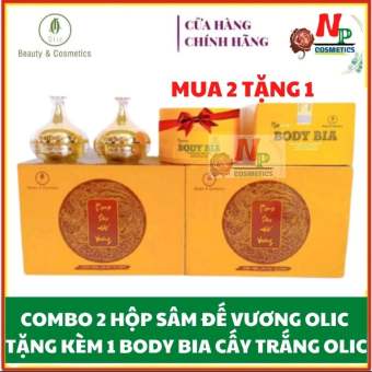 Combo 2 Hộp Kem Nám Sâm Đế Vương Olic ngày và đêm - Tặng kèm 1 Hộp kem Body Bia Olic