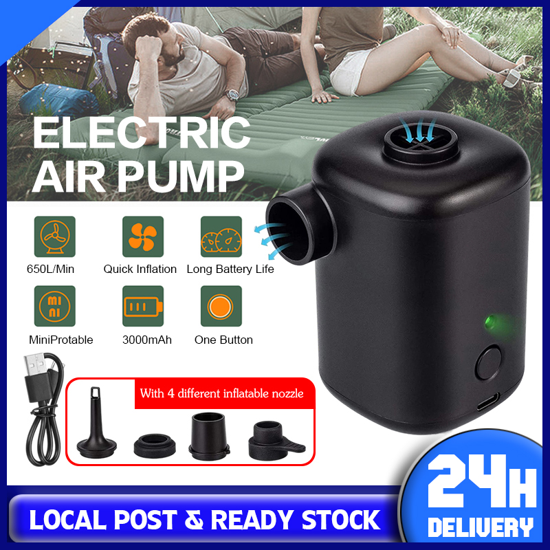 rechargeable pump for air bed