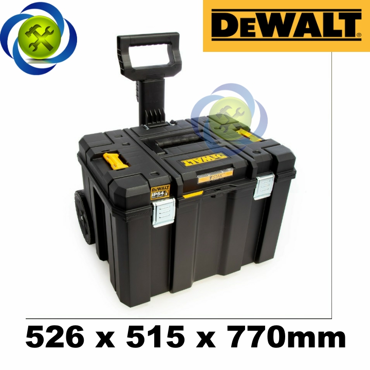 Thùng đồ nghề nhựa dewalt dwst83347-1 kích thước 526x515x770mm