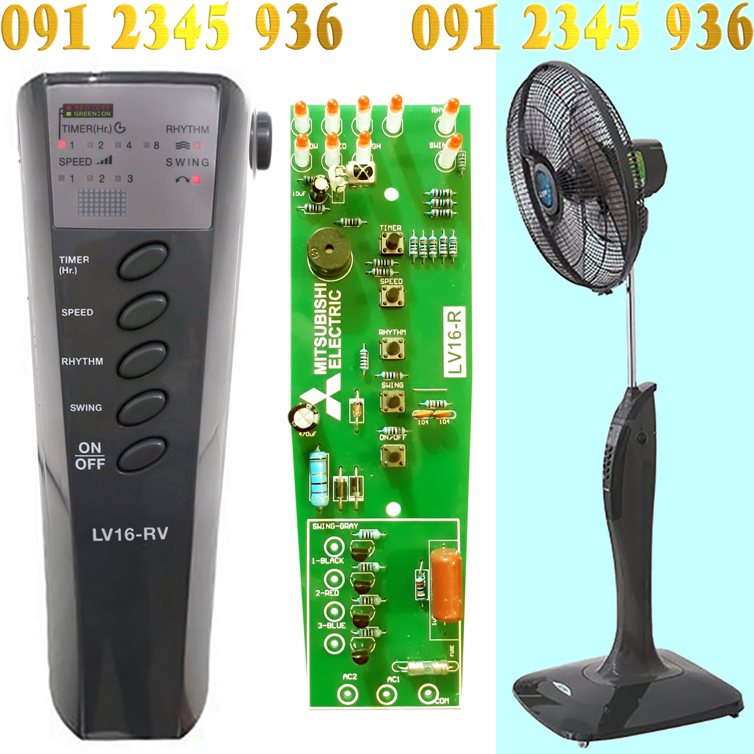 Mạch Quạt Đứng MITSUBISHI cho quạt mát