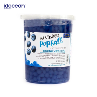 Hạt Thủy Tinh Việt Quất - Hùng Chương - 1kg & 3.2kg - Topping tuyệt hảo cho thức uống (trân châu, hạt jelly, thạch jelly, topping trà sữa - trà trái cây)