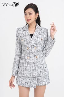 ADELA SET - Set áo tweed blazer và quần sooc IVY moda MS 67M7947