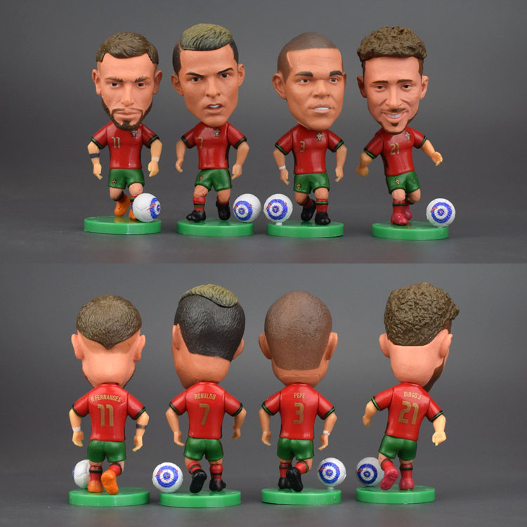 Mô hình cầu thủ bóng đá bồ đào nha Ronaldo Bruno Jota Pepe