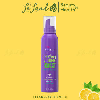 Mousse làm phồng và tạo kiểu tóc bồng bềnh Aussie mousse Volume 170g của Mỹ - Leland