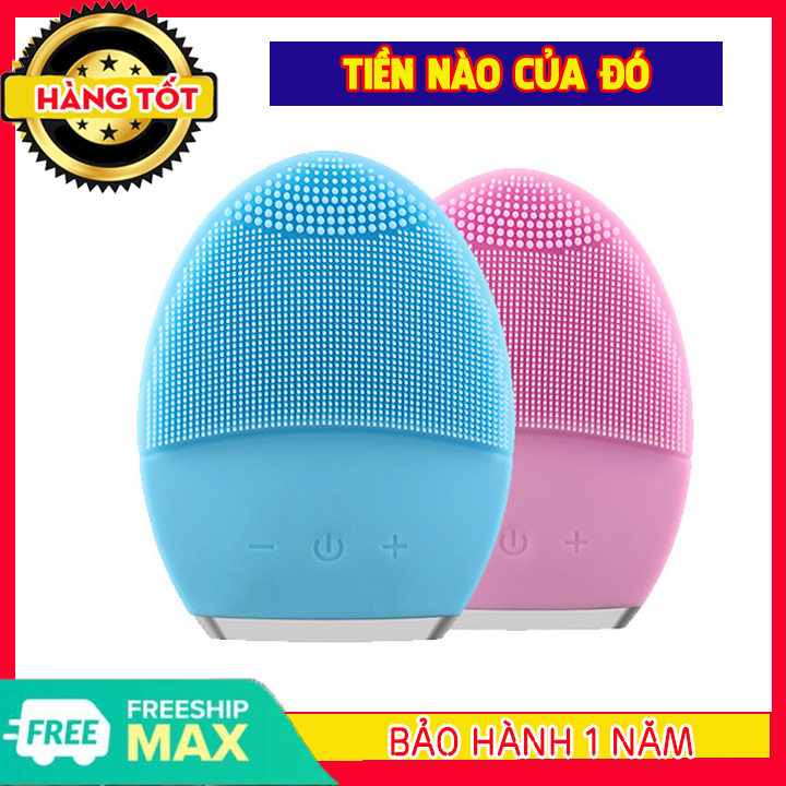 Máy rửa mặt silicon Máy rửa mặt massage da mặt hiệu quả tẩy tế bào chết đánh bay bụi bẩn, máy massage mặt, máy mát xa mặt, máy rửa mặt cầm tay