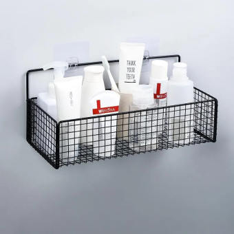 Rổ Lưới Sắt Treo Tường Đựng Vật Dụng Tiện Lợi, Không Cần Khoan Đục, Kiểu Dáng Hiện Đại,rổ lưới, rổ đựng đồ nhà tắm, rổ đựng đồ nhà bếp, rổ đựng miếng rửa chén, rổ đựng đồ , rổ sắt, rổ treo tường