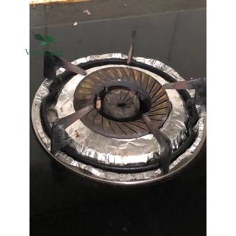 Sét 12 giấy bạc lót bếp ga sạch sẽ tiện lợi