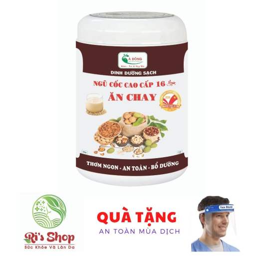 BỘT NGŨ CỐC 16 LOẠI HẠT CHO NGƯỜI ĂN CHAY CAO CẤP Á ĐÔNG (Hộp 500G) - CUNG CẤP DINH DƯỠNG CẦN THIẾT CHO CƠ THỂ