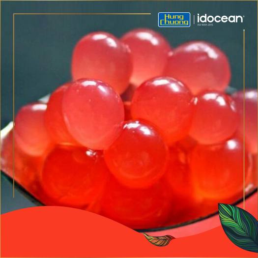 Hạt Thủy Tinh Dâu - Hùng Chương - 1kg & 3.2kg - Topping tuyệt hảo cho thức uống (hạt jelly, thạch jelly, topping trà sữa)