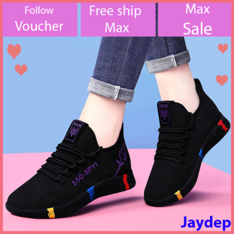 Giày sneaker thể thao nữ hàn quốc buộc dây siêu nhẹ V245