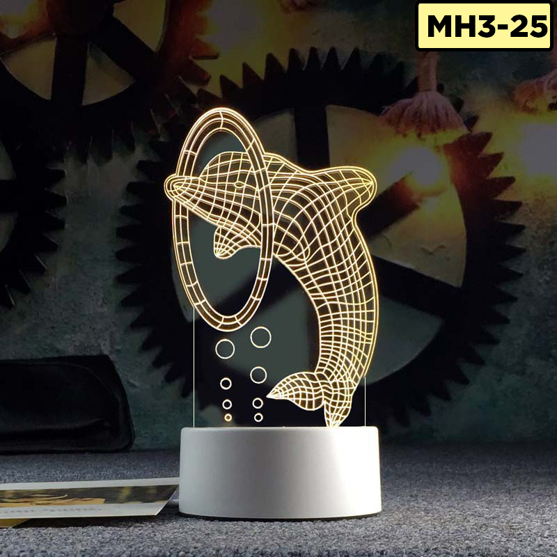 Đèn LED 3D nhiều mẫu khác nhau, quà tặng tình yêu, mô hình xe đẹp,đèn ngủ đèn trang trí decor