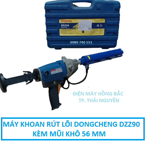 Máy khoan rút lõi bê tông Dongcheng DZZ90 và phụ kiện