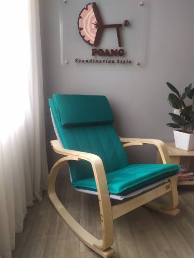 Ghế Poang - ghế thư giãn bập bênh đệm lưới textilen