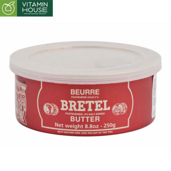 Bơ Bretel Pháp 250g - Bơ mặn bơ đồng tiền Pháp - VITAMIN HOUSE