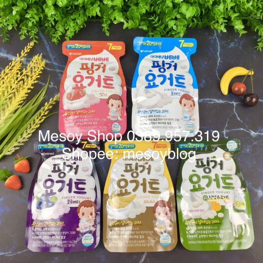 Sữa chua khô ivenet hàn quốc nhiều vị