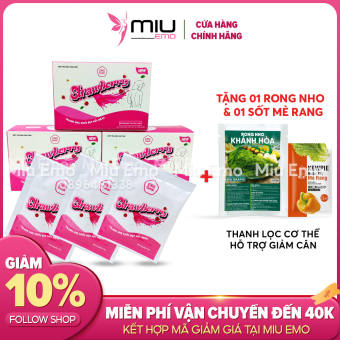 💥 COMBO 3HỘP NƯỚC ÉP DÂU GIẢM CÂN EMOSLIM Giảm từ 2-5kg/7Days
