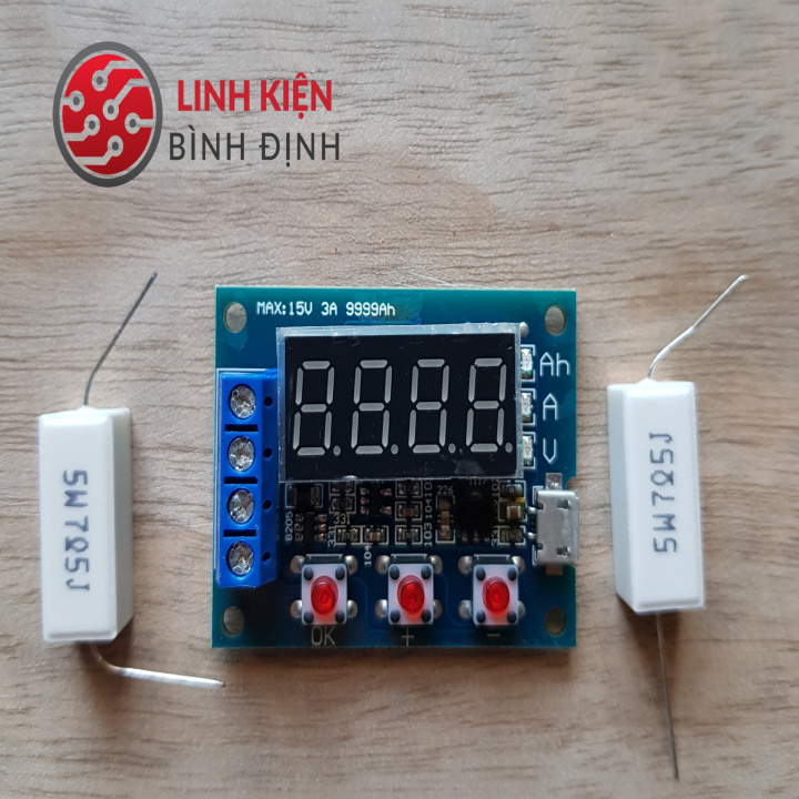 Mạch kiểm tra dung lượng pin lithium