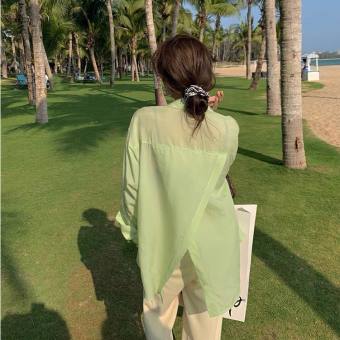 Áo Sơ Mi Voan Mỏng ĐI Biển_Áo Khoác Ngoài A3