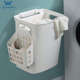 CNMF Giỏ Đựng Đồ Giặt Công Suất Lớn PP Gắn Tường Có Tay Cầm