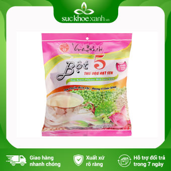 Bột 5 thứ đậu Hạt Sen Bích Chi không đường 300g/bịch