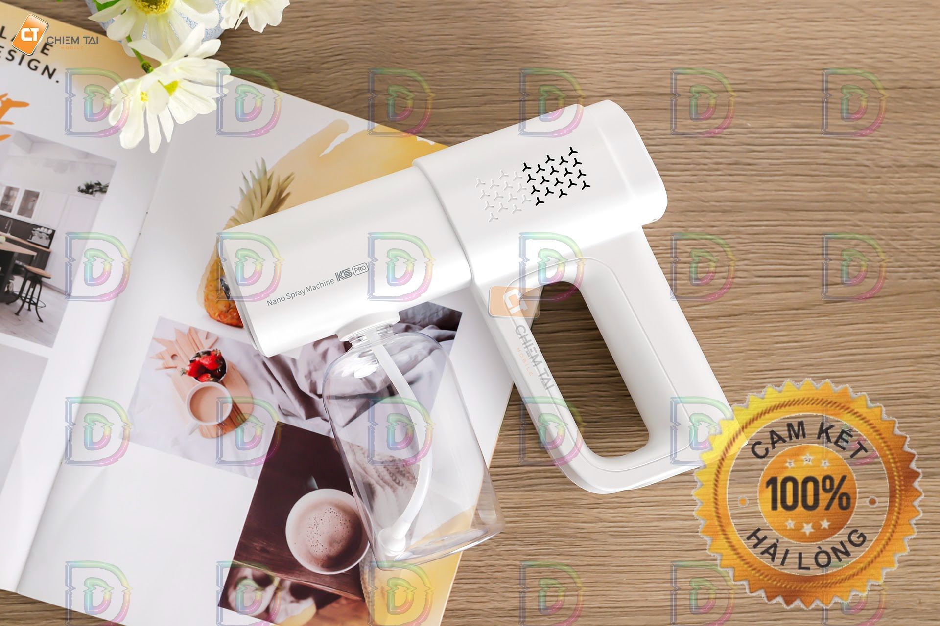Máy phun xịt khử khuẩn nano cầm tay K5 Pro loại 1 HỘP ĐEN, sát khuẩn y tế chống dịch Covid19, Sạc pin. K5 Pro Nano Machine