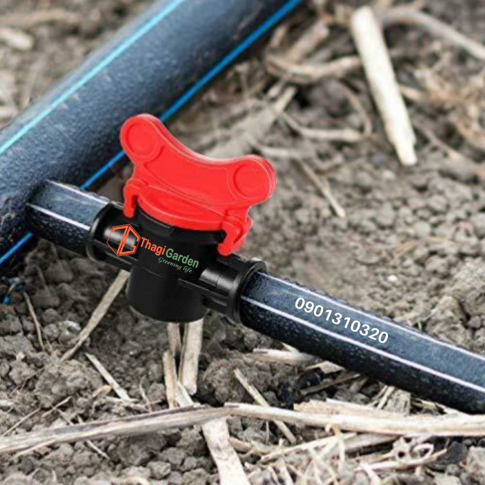 Bộ 10 van khóa ống 10mm dùng trong hệ thống tưới
