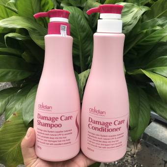 Dầu gội xả phục hồi tóc hư tổn Damage Care Obsidian 580mlx2