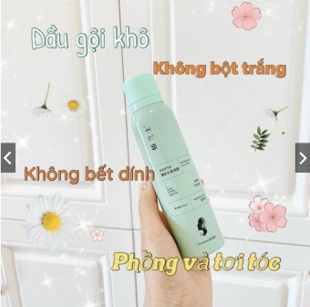 Dầu Gội Khô Dạng Xịt Spes, Dầu Gội Đầu Khô Nữ Không Bết Dính Phồng Tóc Nội Địa Trung Quốc